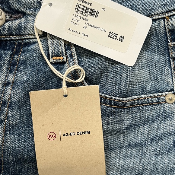 AG Alexxis bootcut high waist vintage fit jeans COLOR: 17 YEARS WAVEVIEW size 26 - Picture 5 of 12